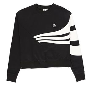 Adidas original black cropped sweatshirt